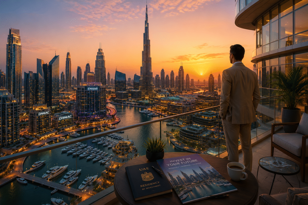 Dubai skyline representing Golden Visa property investment